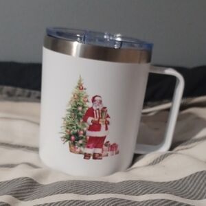 Santa Christmas Mug with Lid